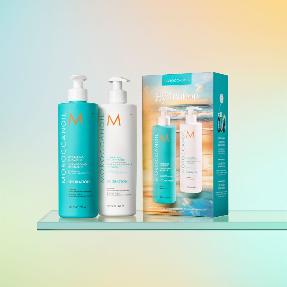 HYDRATION SHAMPOO & CONDITIONER HALF-LITER SET (SET HIDRATANTE PARA CUIDADO DE CABELLO)